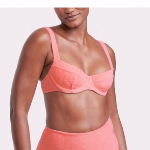 Victoria's Secret Other - NWT Victoria's Secret Pink Terry bustier style bathing suit swim top spring